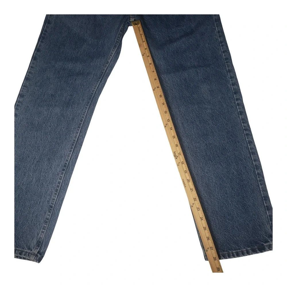 Wrangler Premium Quality Mens 32x30 Straight Leg Jeans Medium Wash 96501DS Blue